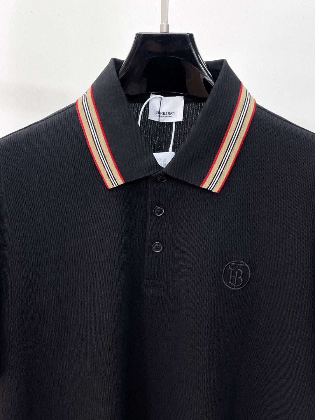 Collar‑Striped Design Polo Shirt