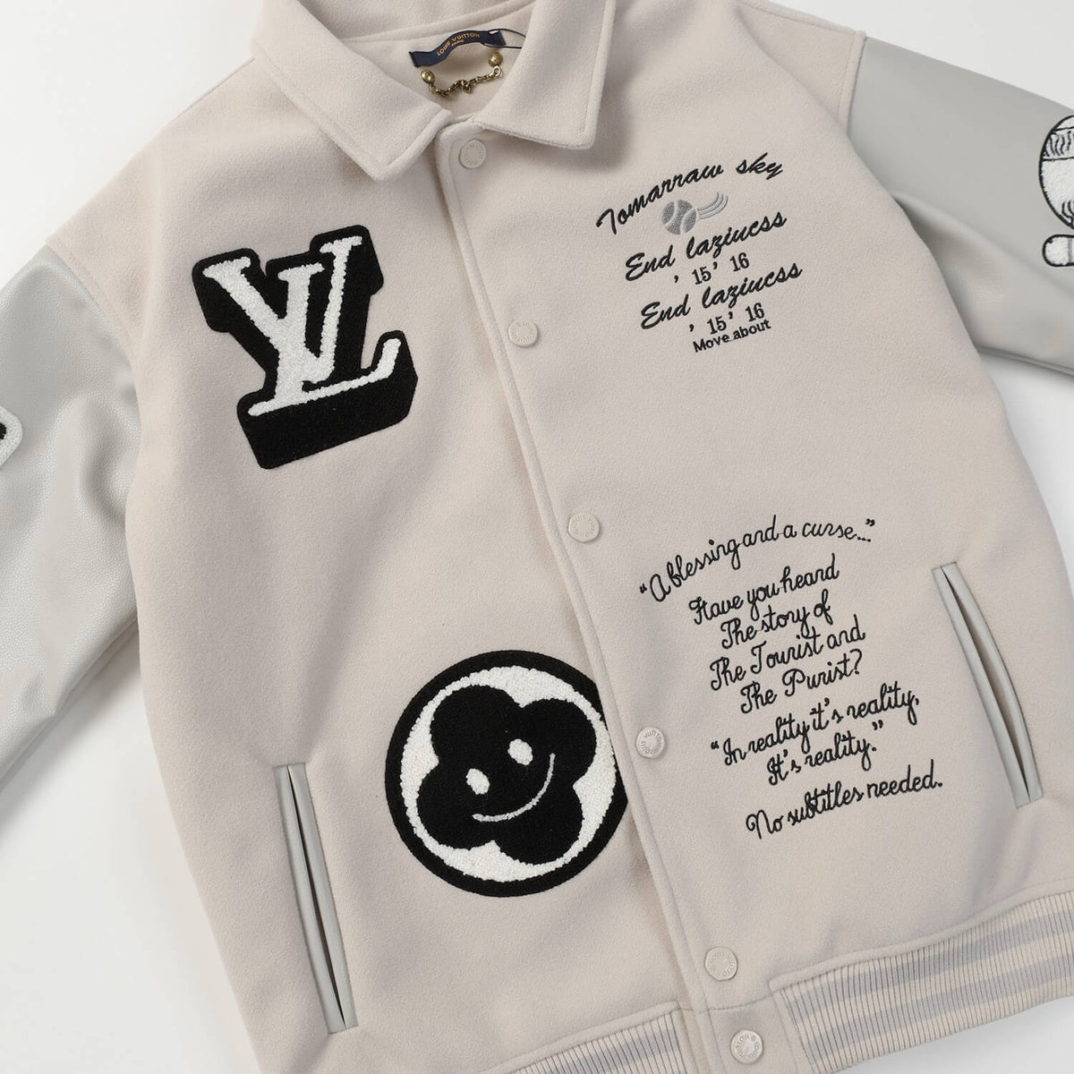 Towel Embroidered Varsity Jacket
