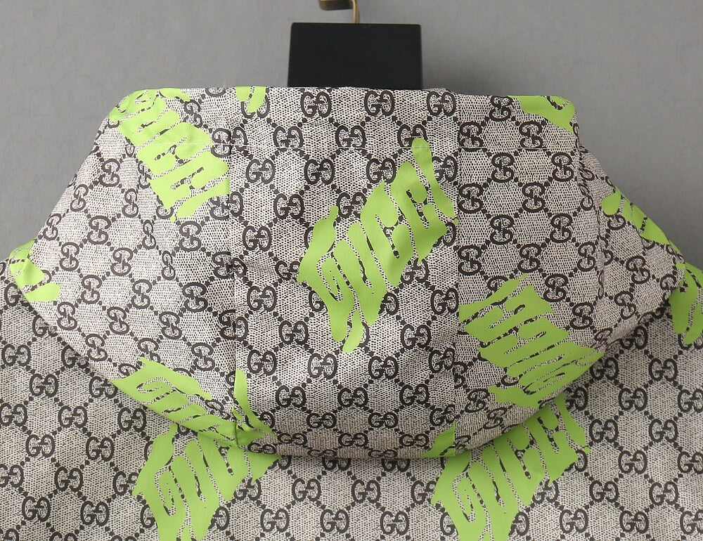 All‑Over Monogram Graffiti Hooded Jacket