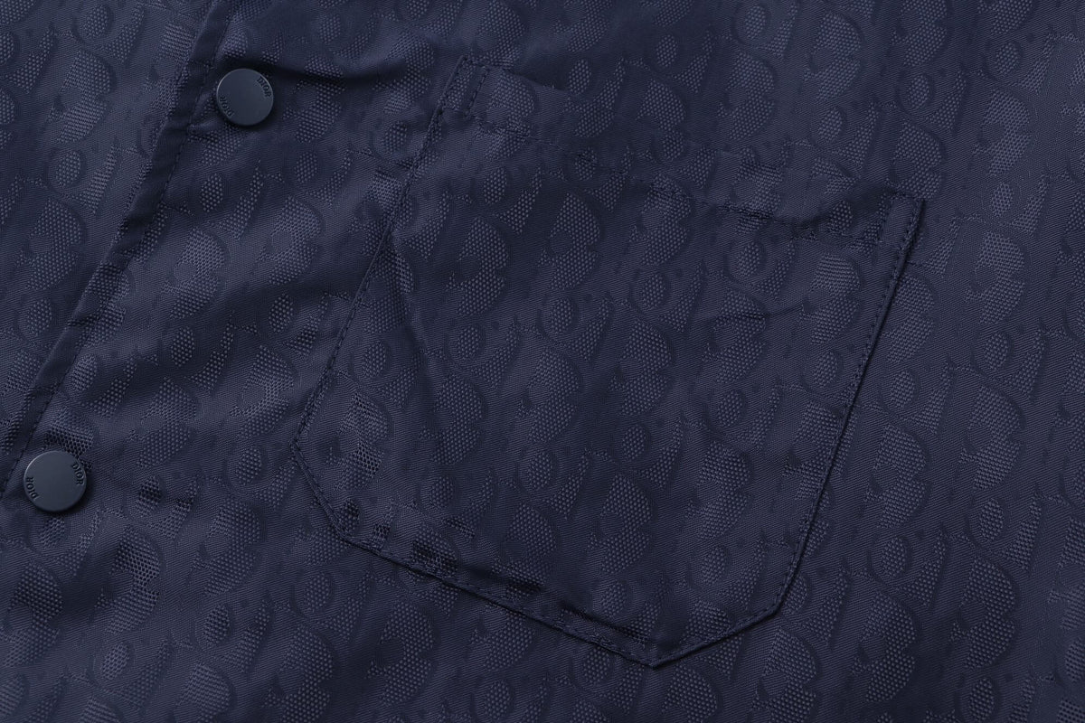 Subtle Pattern All-Over Jacquard Jacket