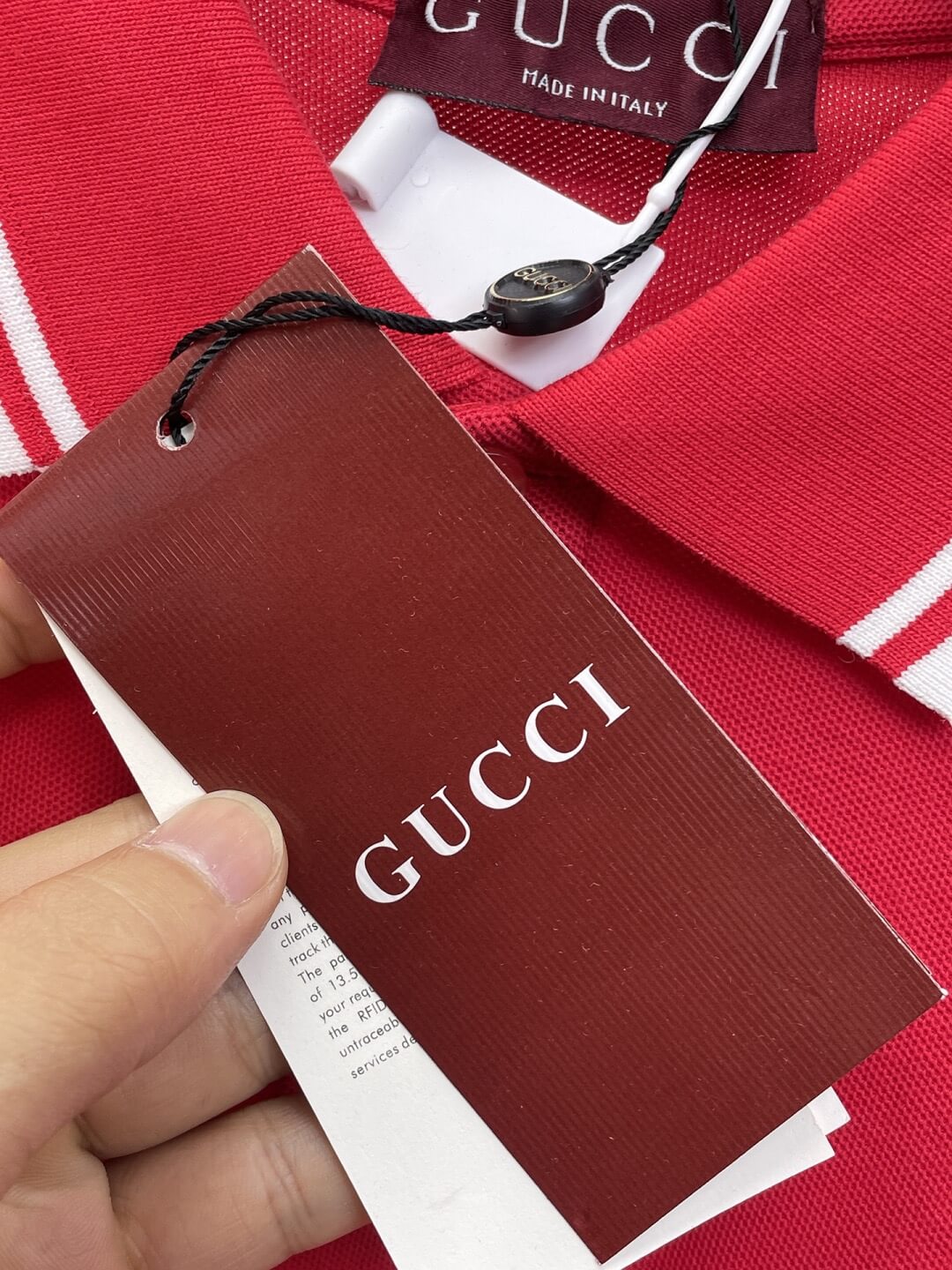 Chest‑Pocket Double G Embroidered Polo Shirt