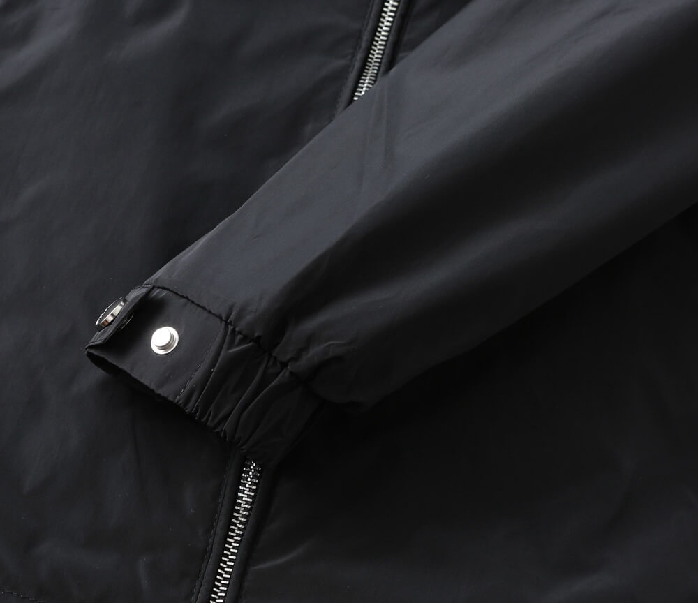 Triangle Contrast Lining Hooded Jacket