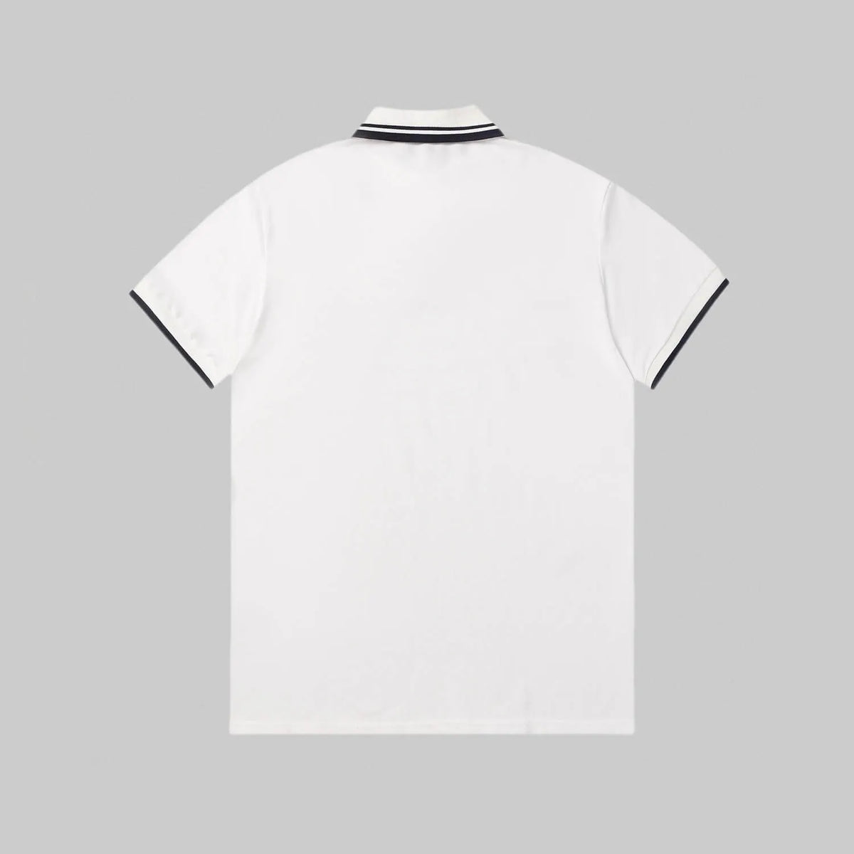 Dual‑Eye Gaze‑Motif Embroidered Polo Shirt