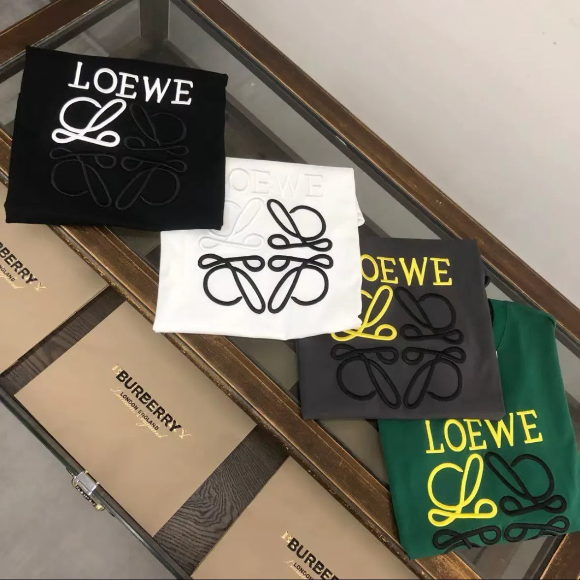 Color-block Logo Printed Pure Cotton Short Sleeve T-shirt