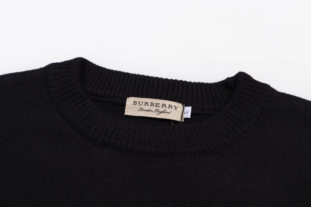 Front Letter Logo Black Sweater