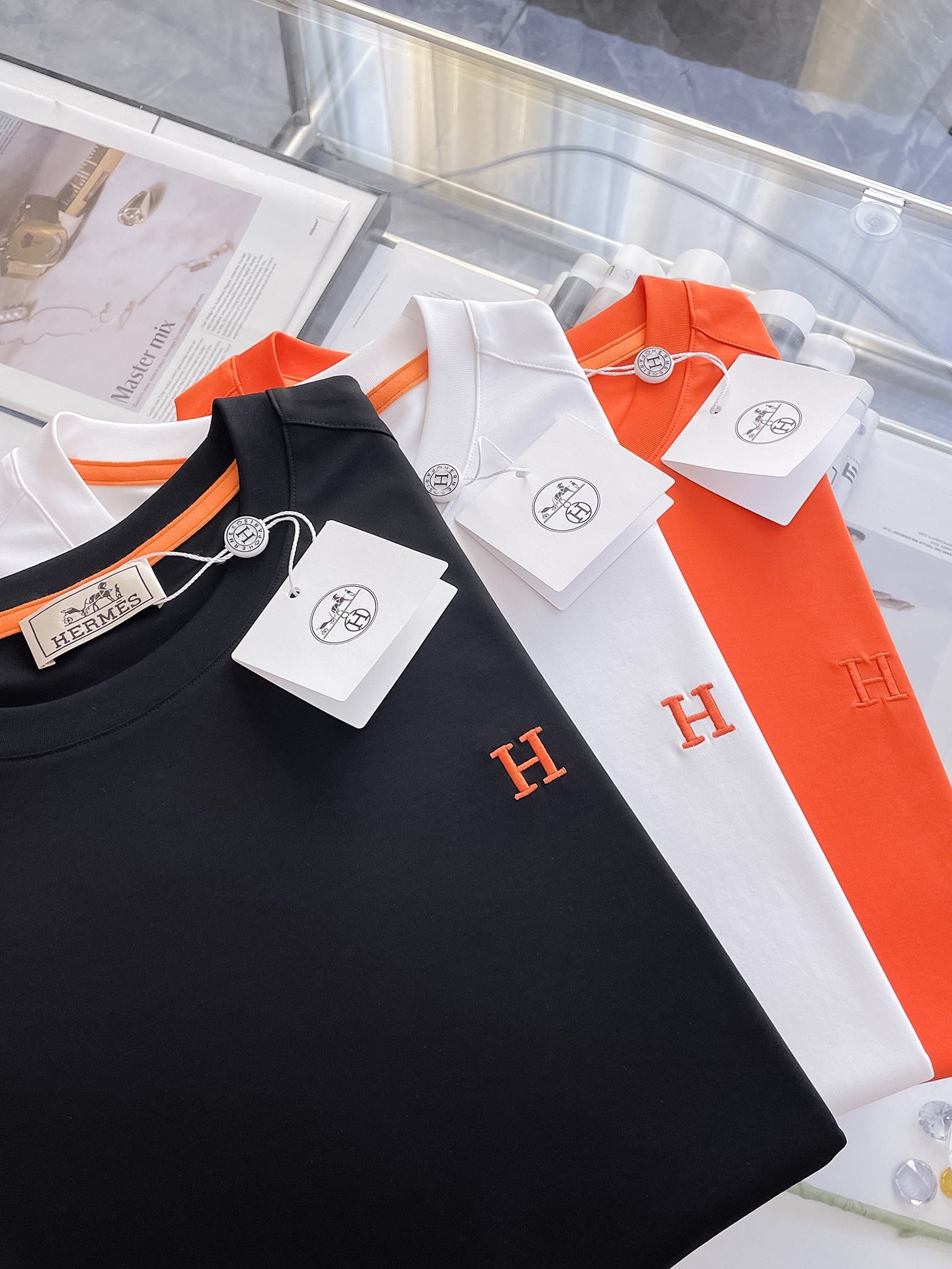 Hermès Embroidered T‑shirt