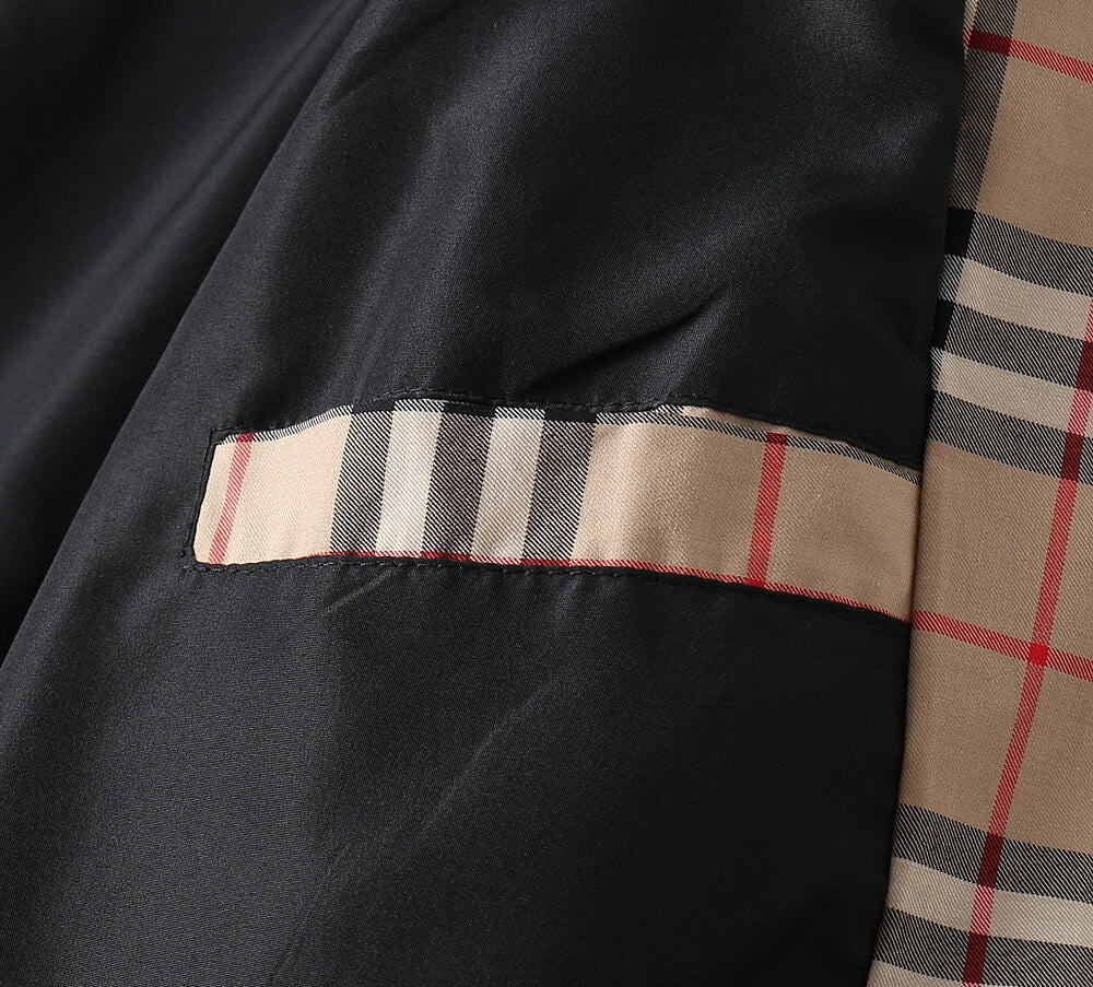 Vintage Plaid Drawstring Hooded Jacket