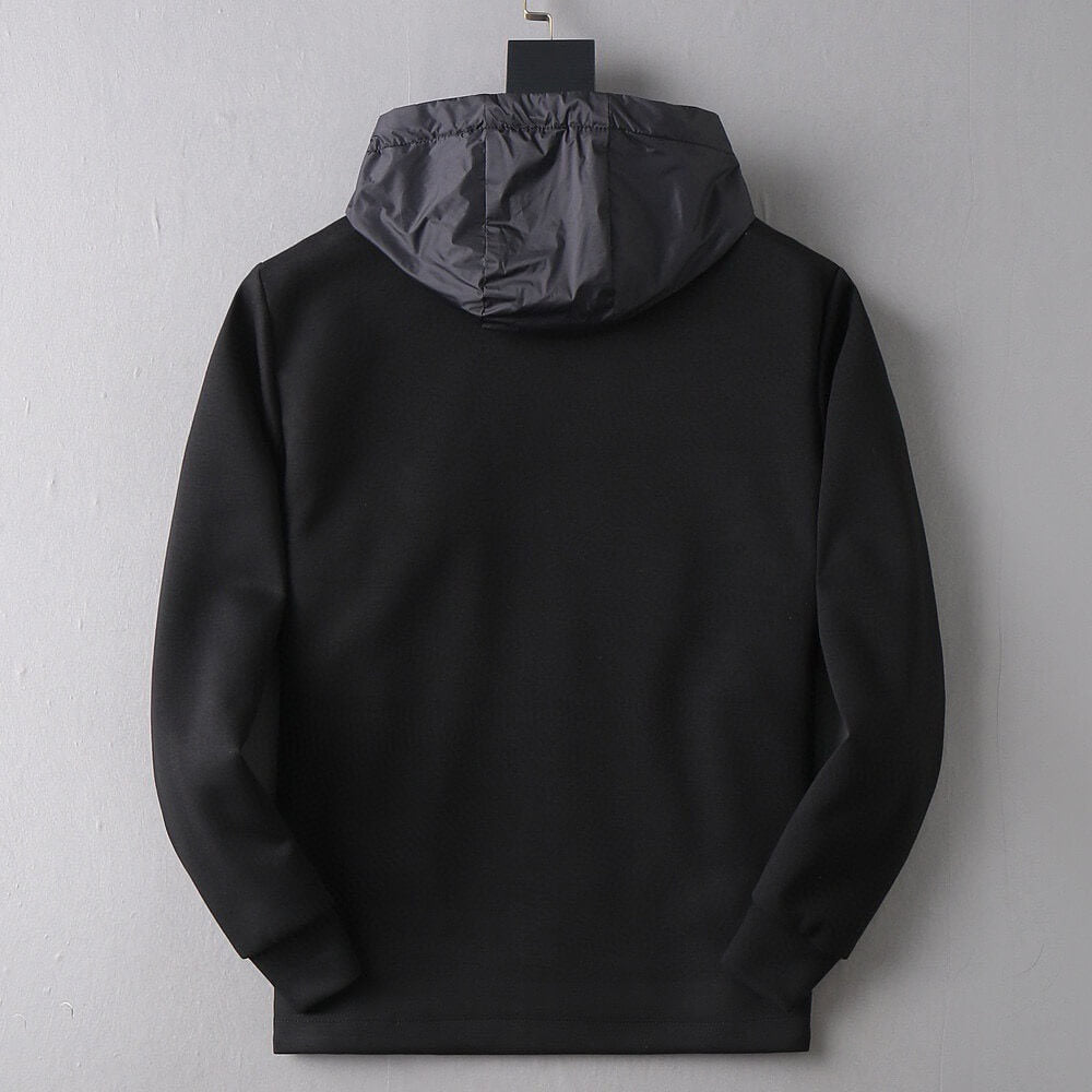 Hybrid Panel Casual Hooded Jacket