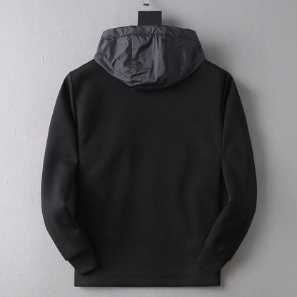 Hybrid Panel Casual Hooded Jacket