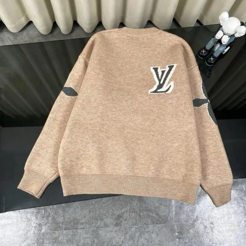 Louis Vuitton.Classic Jacquard Knit Wool Sweater