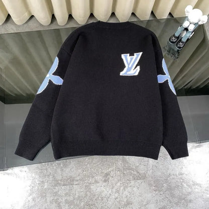 Louis Vuitton.Classic Jacquard Knit Wool Sweater