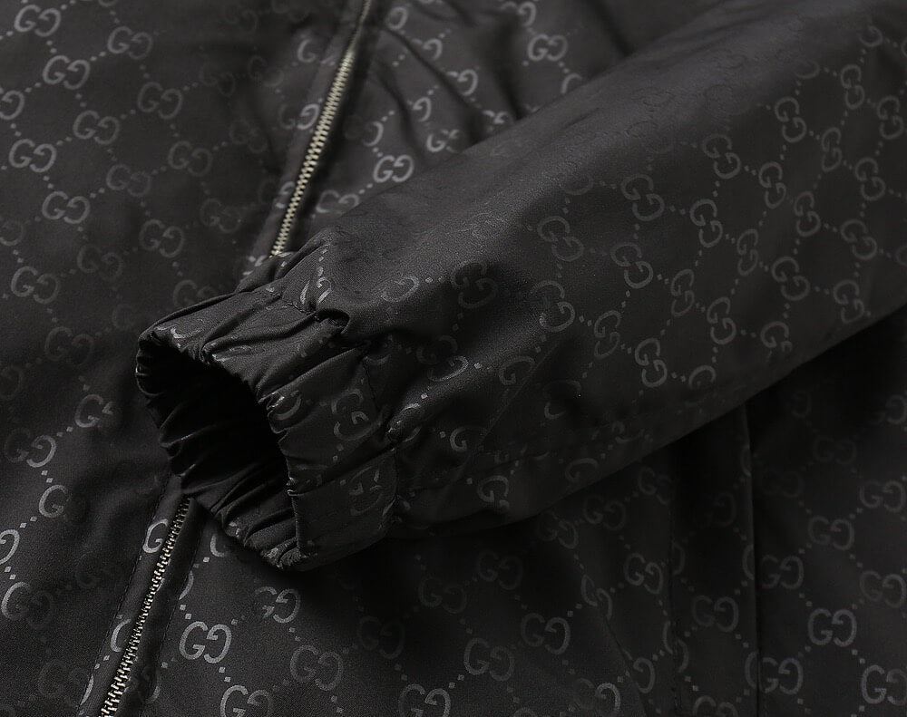Dark Pattern Casual Hooded Jacket