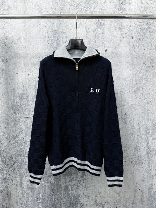 New Checkerboard Knit Jacket