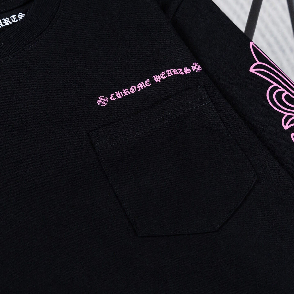 Black & Pink Floral Sanskrit Sweatshirt