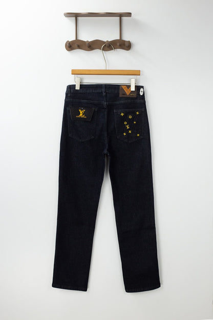 Classic Pocket‑Embroidered Jeans