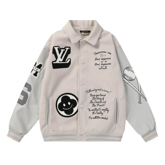 Towel Embroidered Varsity Jacket