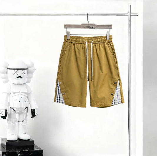 Contrast Patchwork Casual Short
