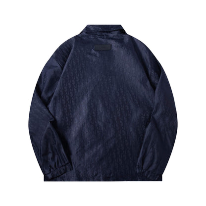 Subtle Pattern All-Over Jacquard Jacket