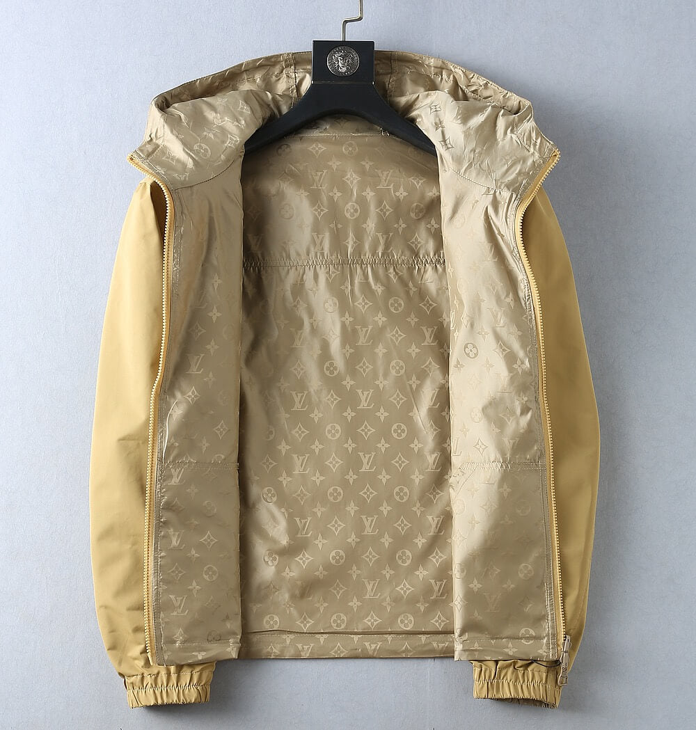 Square Patch Casual Hooded Jacket