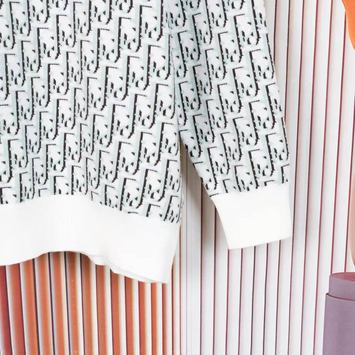 All-Over Jacquard Sweatshirt