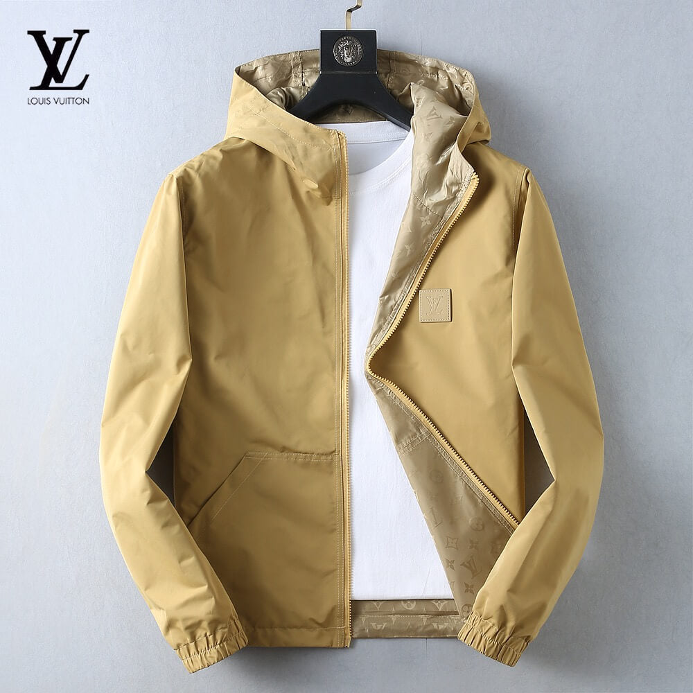 Square Patch Casual Hooded Jacket