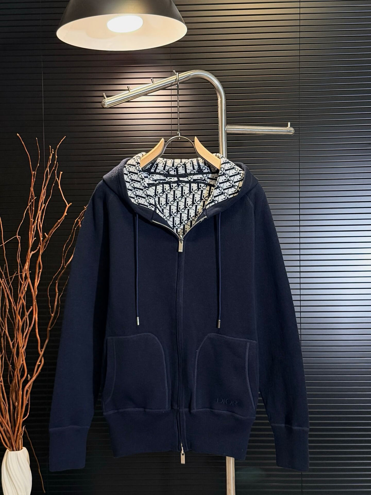 Reversible Vintage Jacquard Cashmere Jacket