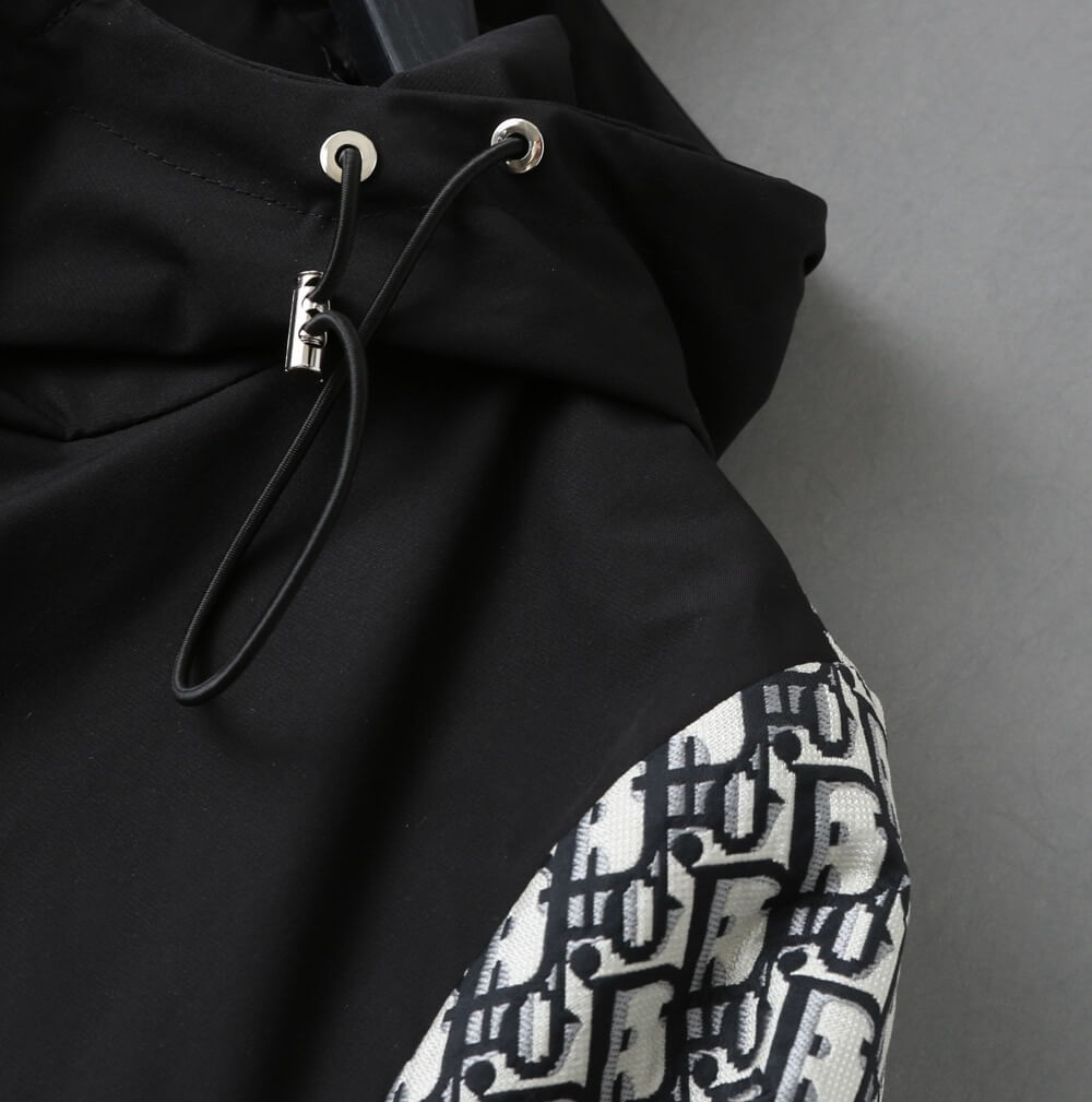 Monogram Spliced Hooded Jacket