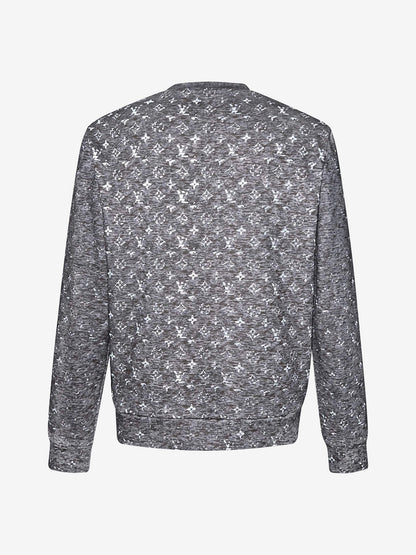 Grey All-Over Print Sweatshirt