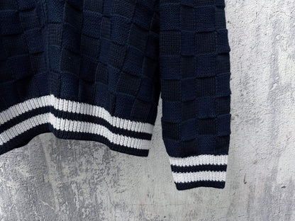 New Checkerboard Knit Jacket