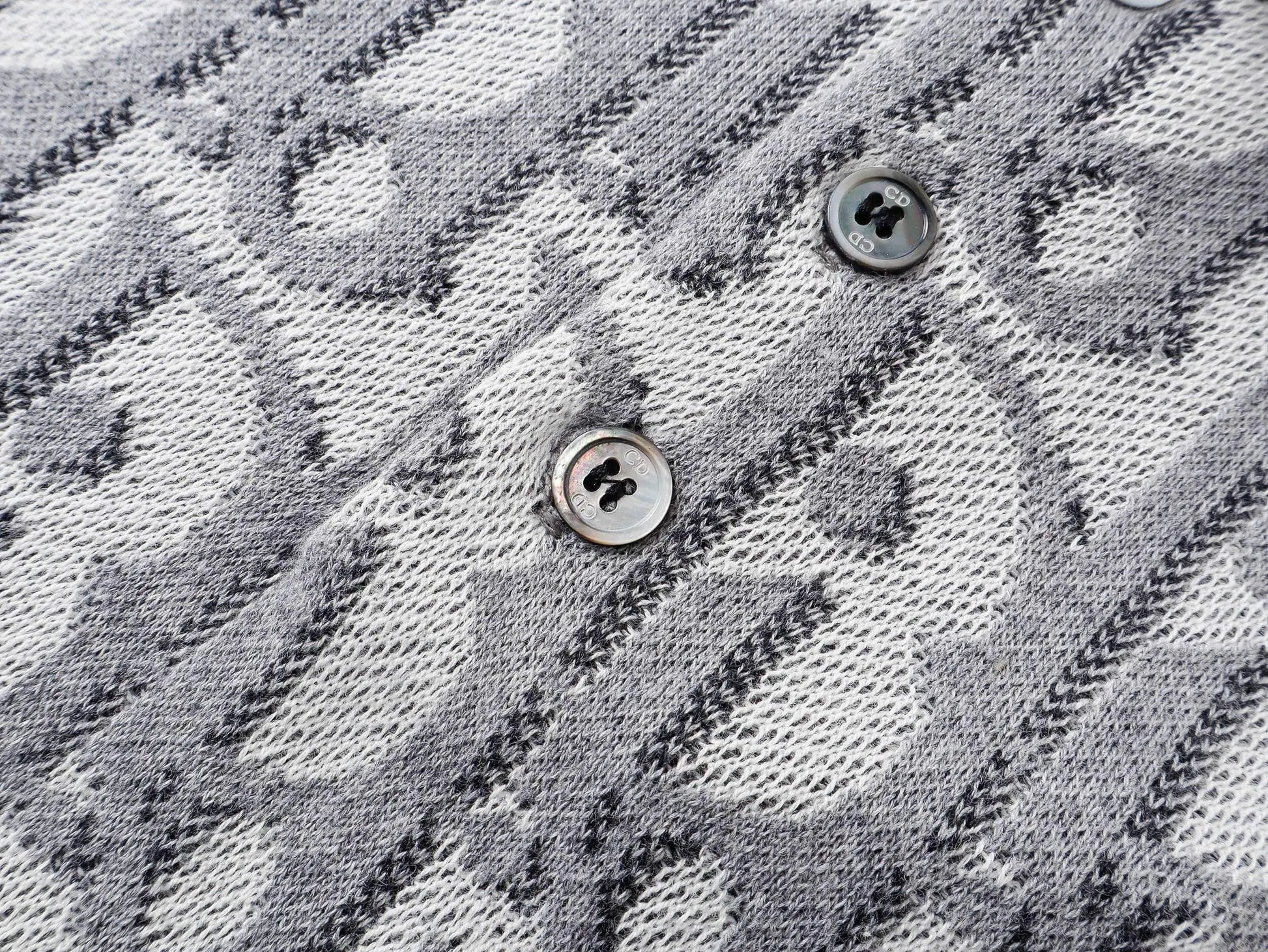 All‑Over Jacquard Knit Polo Shirt
