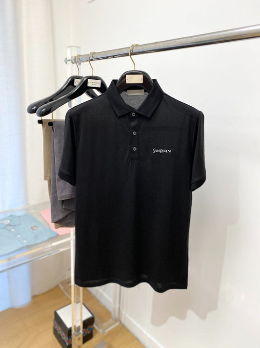 Chest Letter Print Polo Shirt