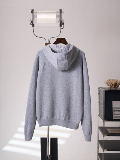 Embroidered Jacquard Sweat Jacket