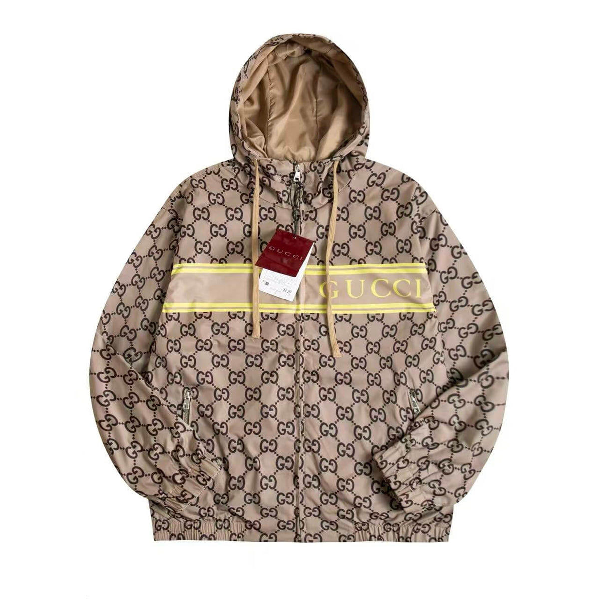 Double G All-Over Print Hooded Jacket