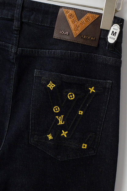 Classic Pocket‑Embroidered Jeans