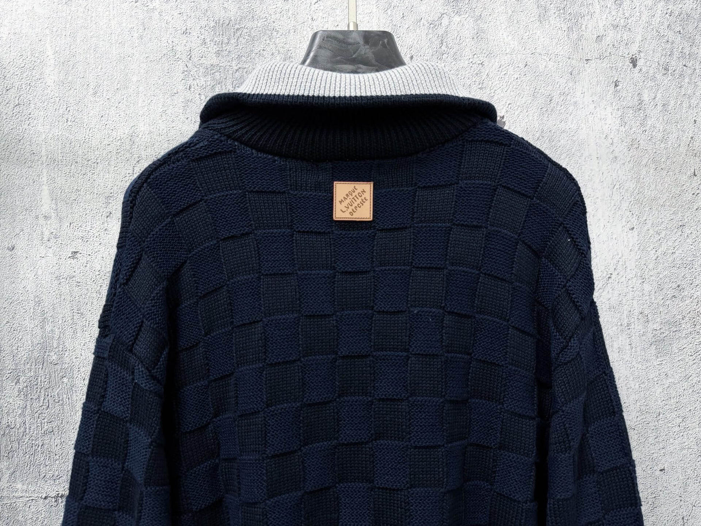 New Checkerboard Knit Jacket