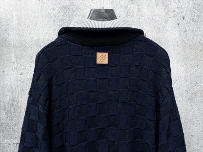 New Checkerboard Knit Jacket