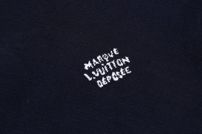 Cuff Logo Embroidered Crew Sweater