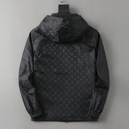 Monogram Lined Reversible Hooded Jacket