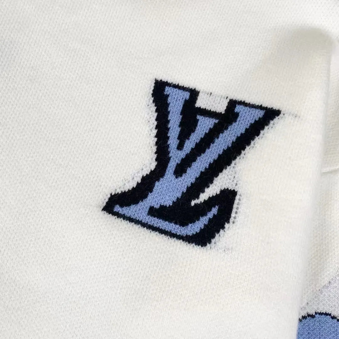 Louis Vuitton.Classic Jacquard Knit Wool Sweater