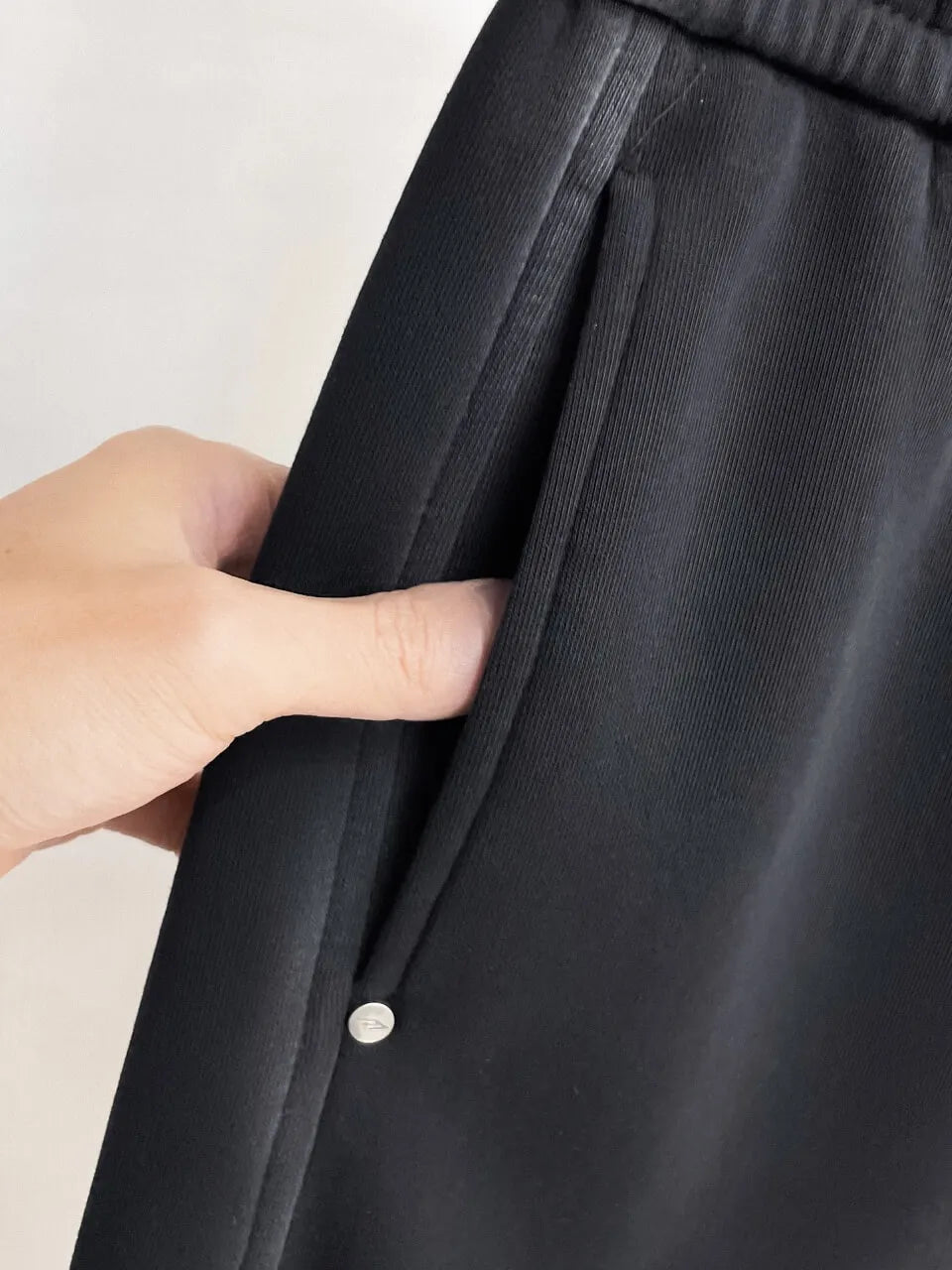 Chest Small Logo Seam‑Spliced Pants