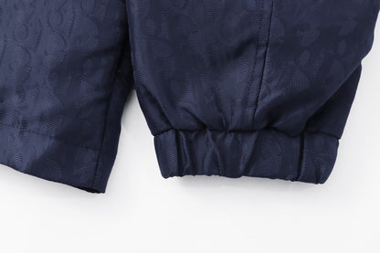 Subtle Pattern All-Over Jacquard Jacket