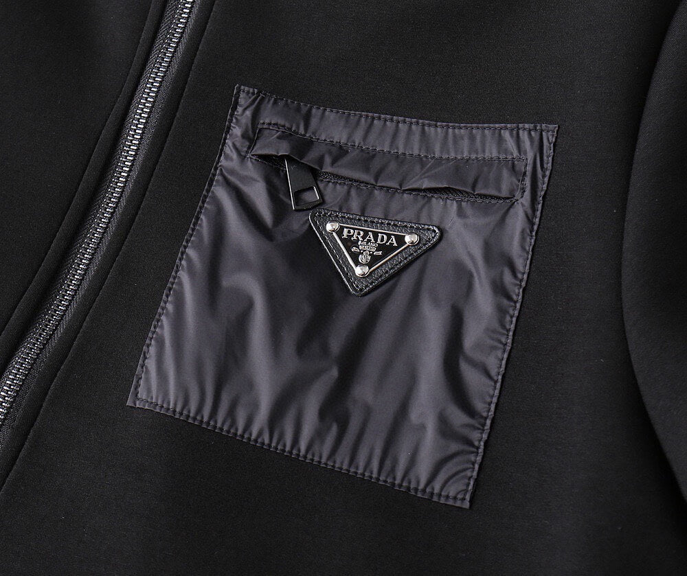Hybrid Panel Casual Hooded Jacket