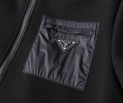 Hybrid Panel Casual Hooded Jacket