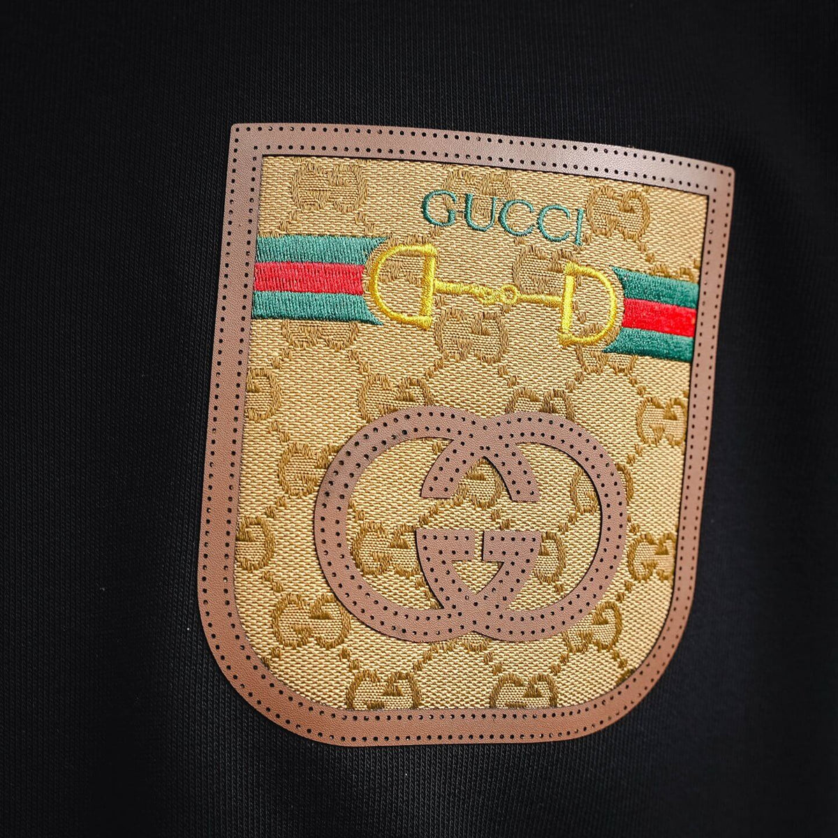 Pocket Vintage Patch Crewneck Sweatshirt