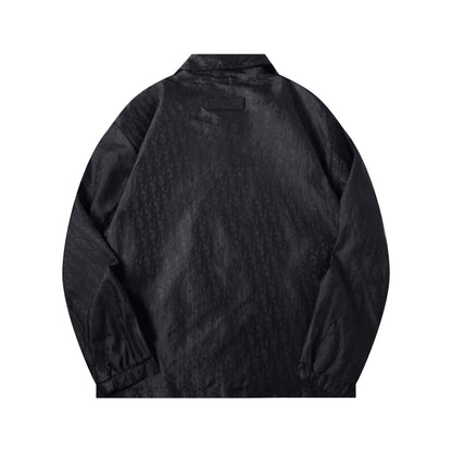 Subtle Pattern All-Over Jacquard Jacket