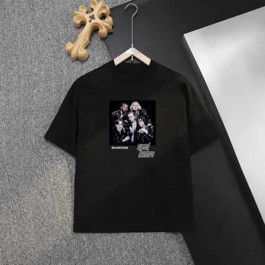 Portrait Poster Crew Neck T‑Shirt