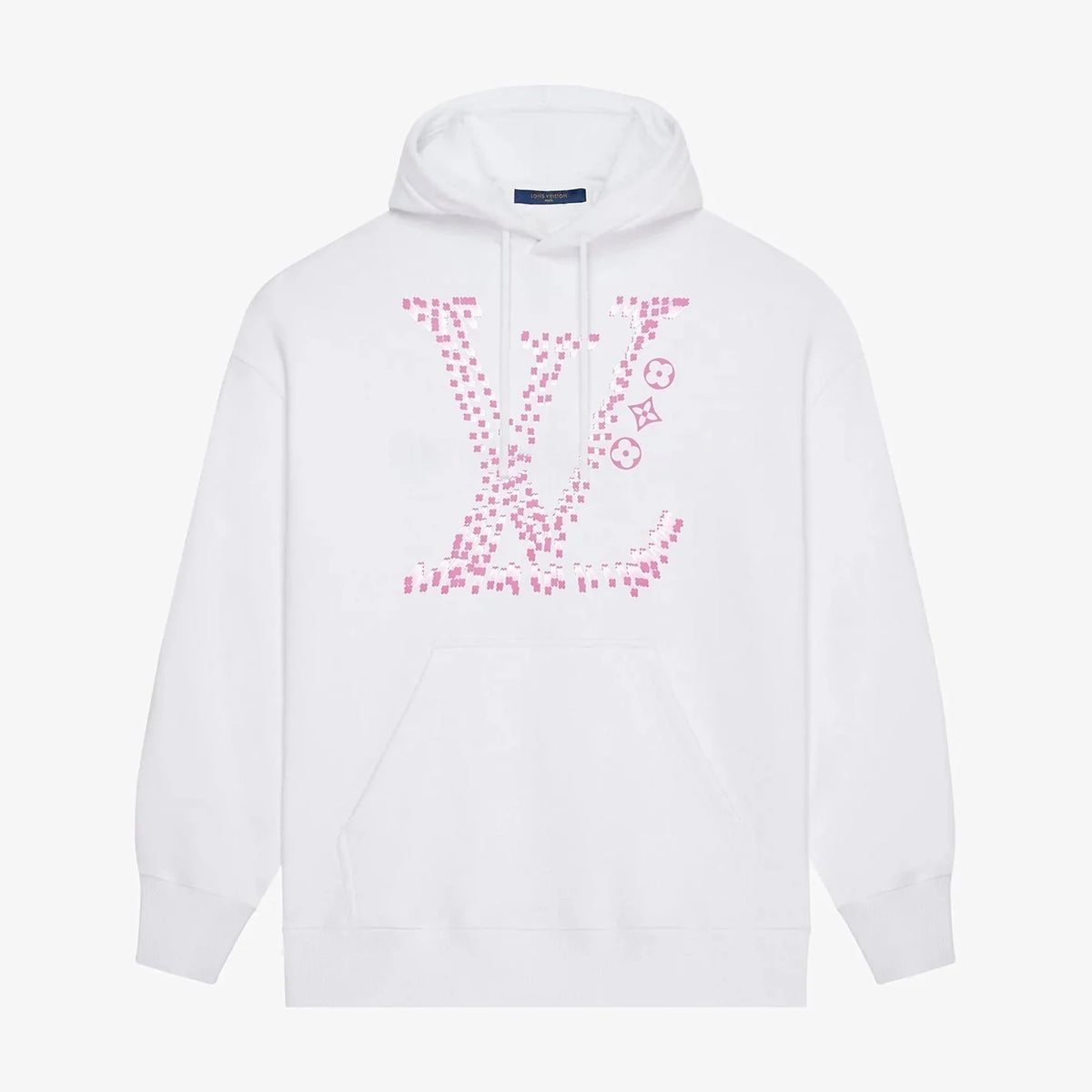 Pink Classic Letter Print Hoodie