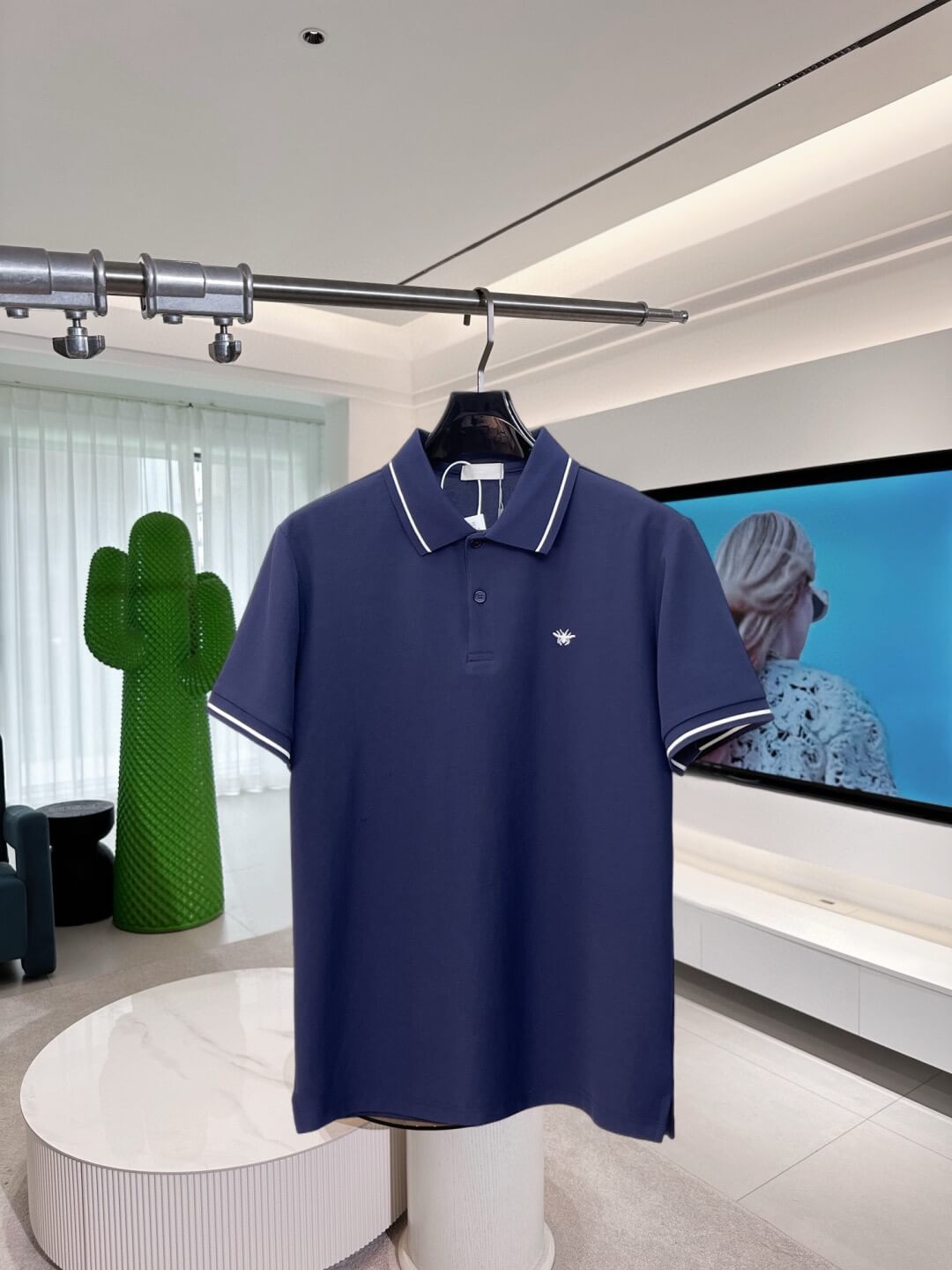 Bee Embroidered Polo Shirt