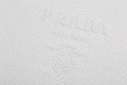 Tone‑on‑Tone Logo Cream Sweater