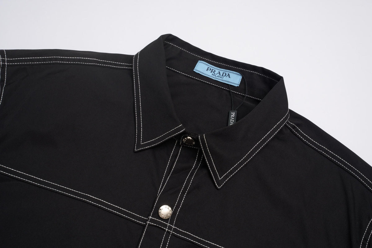 Stitch Detail Shirt Jacket